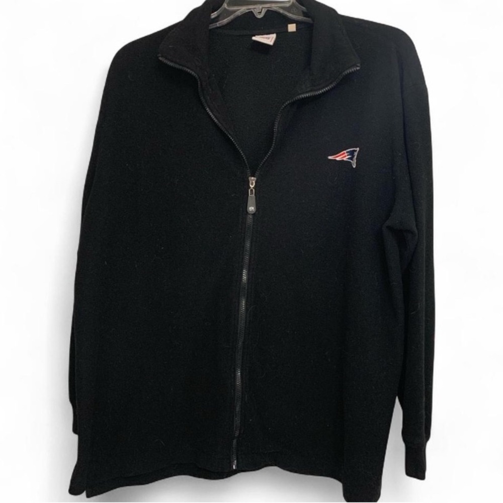 Patriots NFL Black Zip-Up with Logo